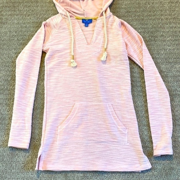 Blue Curl Beachwear Pink Hoodie Swim Coverup - Picture 3 of 5